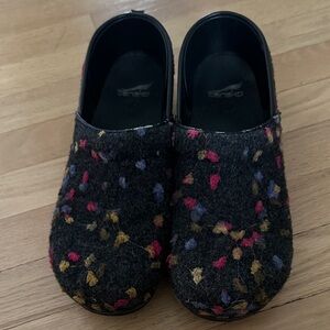 Women’s Dansko Colorful Wool Clogs, Size 42